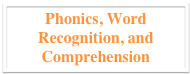 Phonics, Word Recognition, and Comprehension